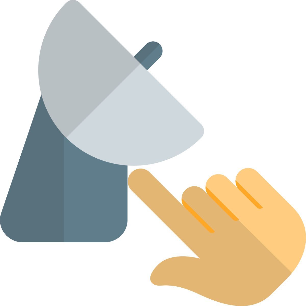 interactive satellite dish icon
