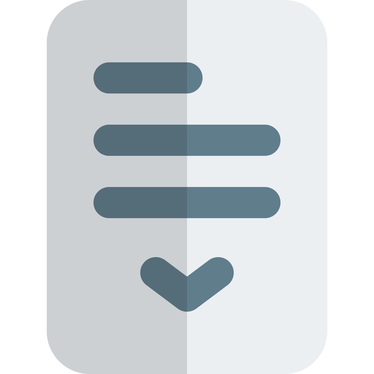 스크롤 가능한 메뉴 icon