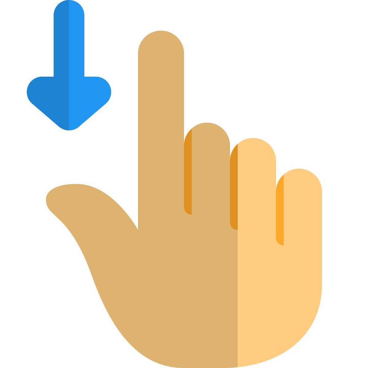 아래로 스와이프 icon