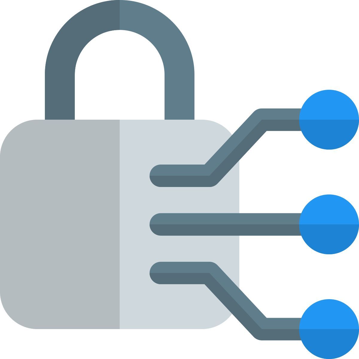sichere integrierte technologie icon