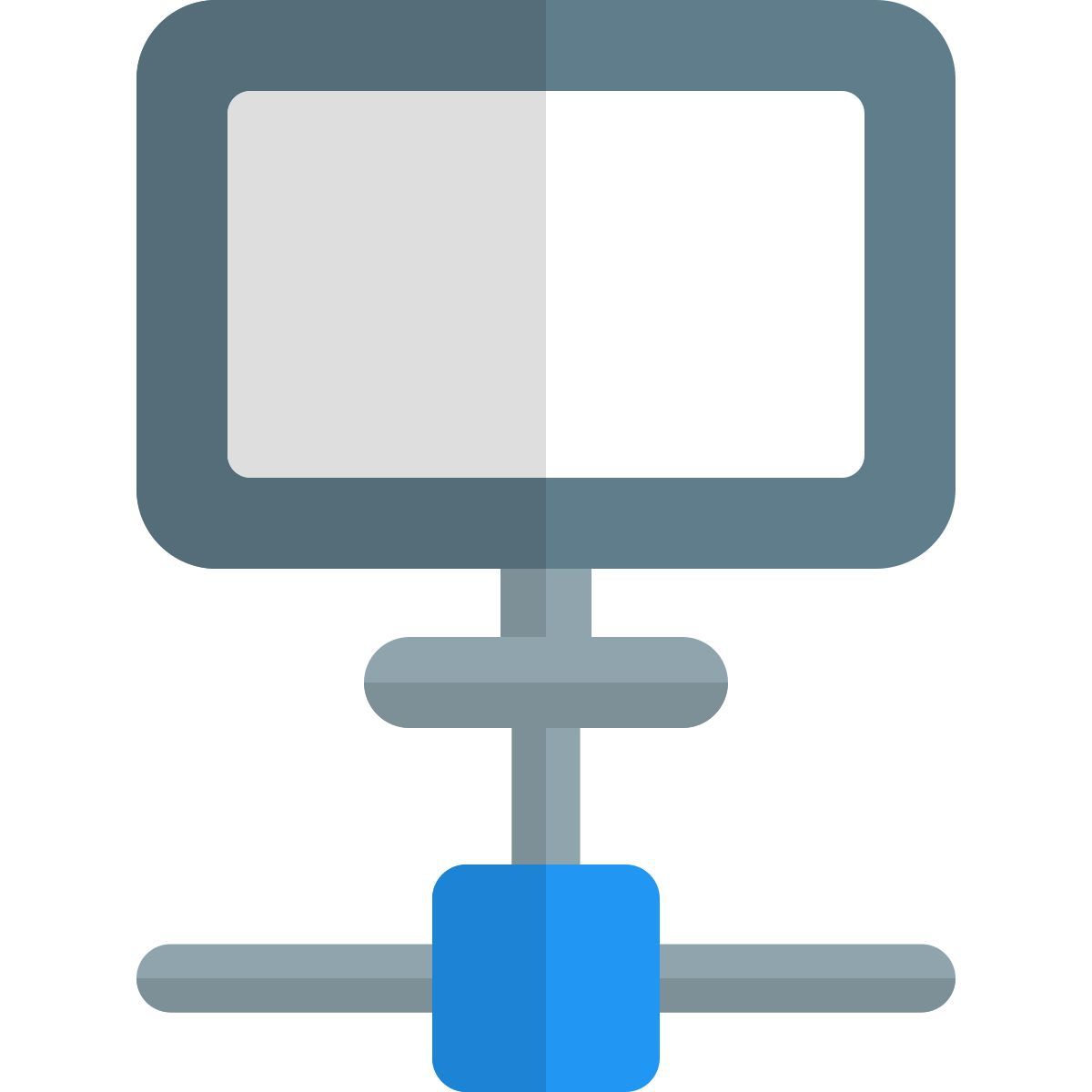 computador conectado icon
