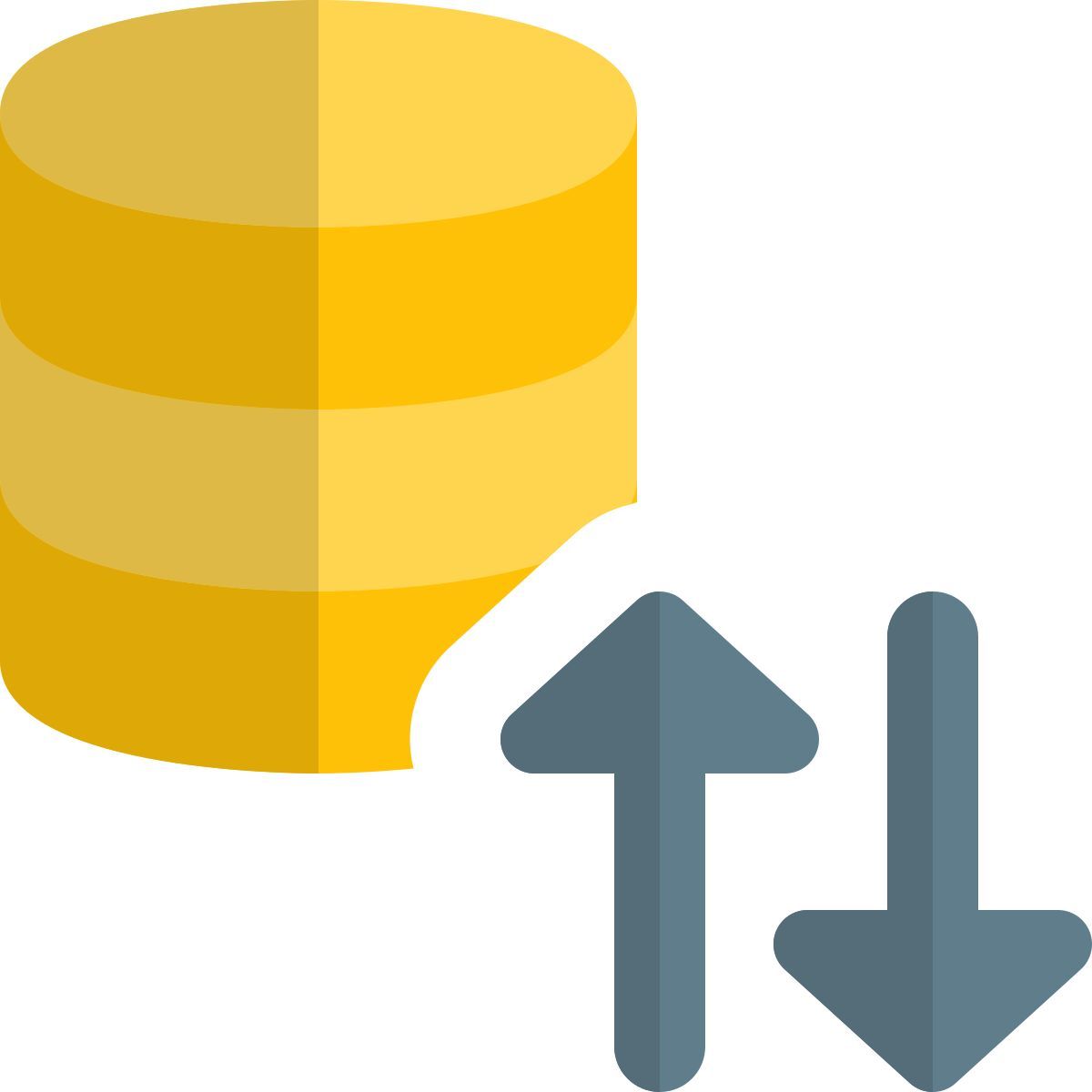 database data exchange icon