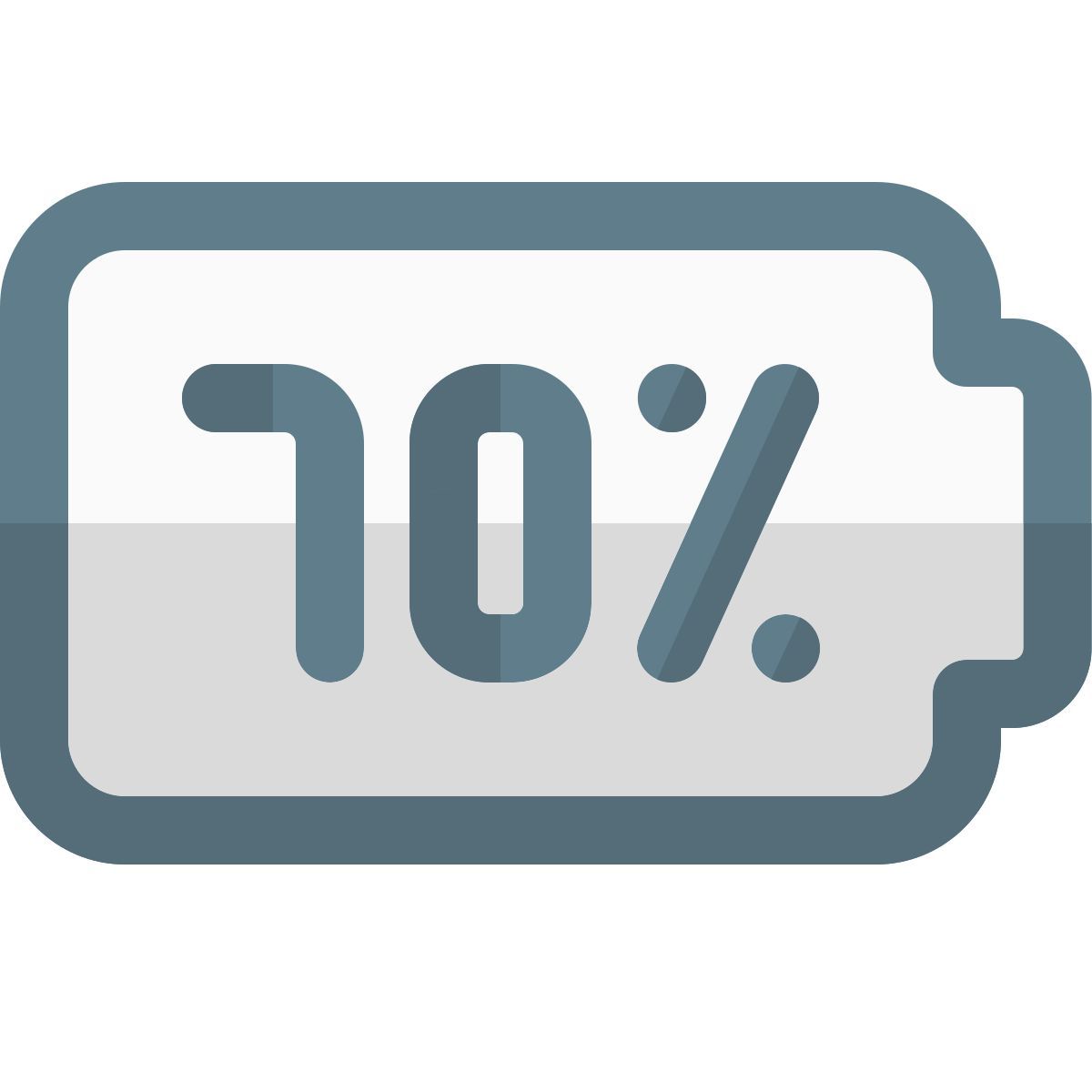 70 percent battery icon
