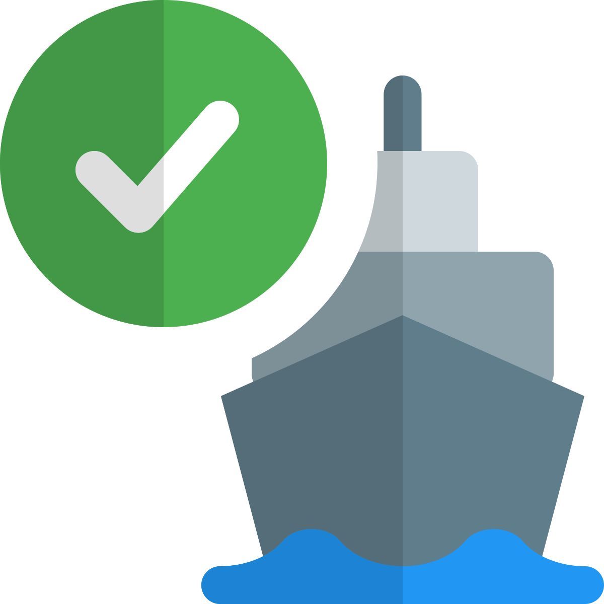 successful shipping icon