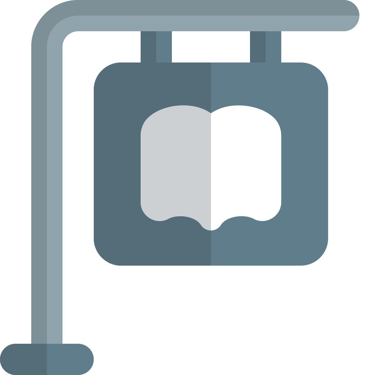 library signboard icon