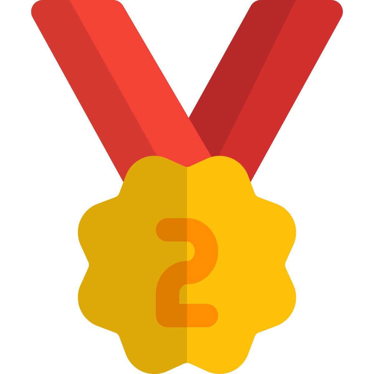 medalla del segundo lugar icon