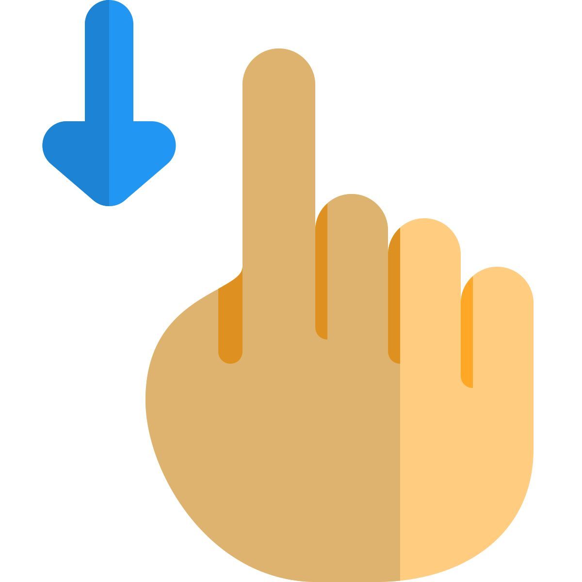 아래로 스크롤 icon