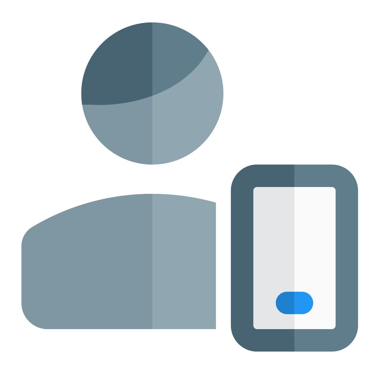 utente di smartphone icon