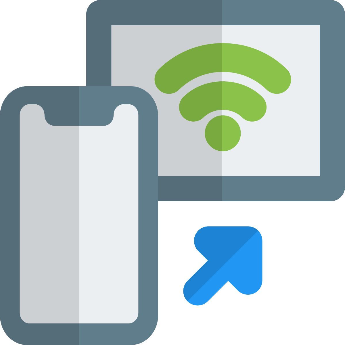 transmissão de mídia de smartphone diretamente para a tv icon