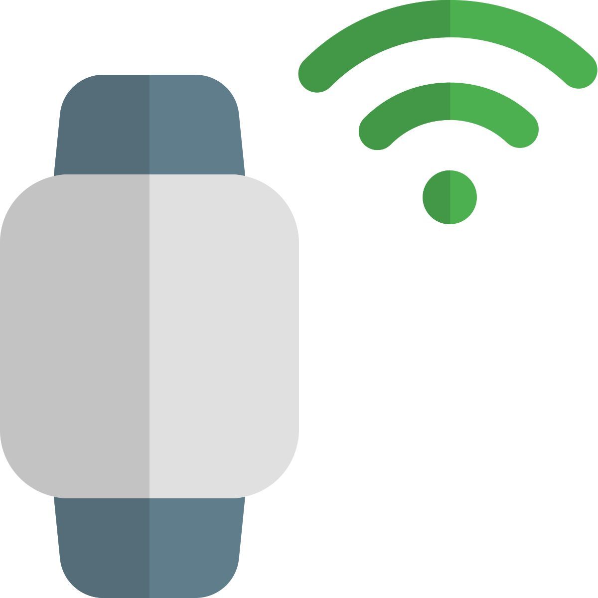 smartwatch with wi fi icon