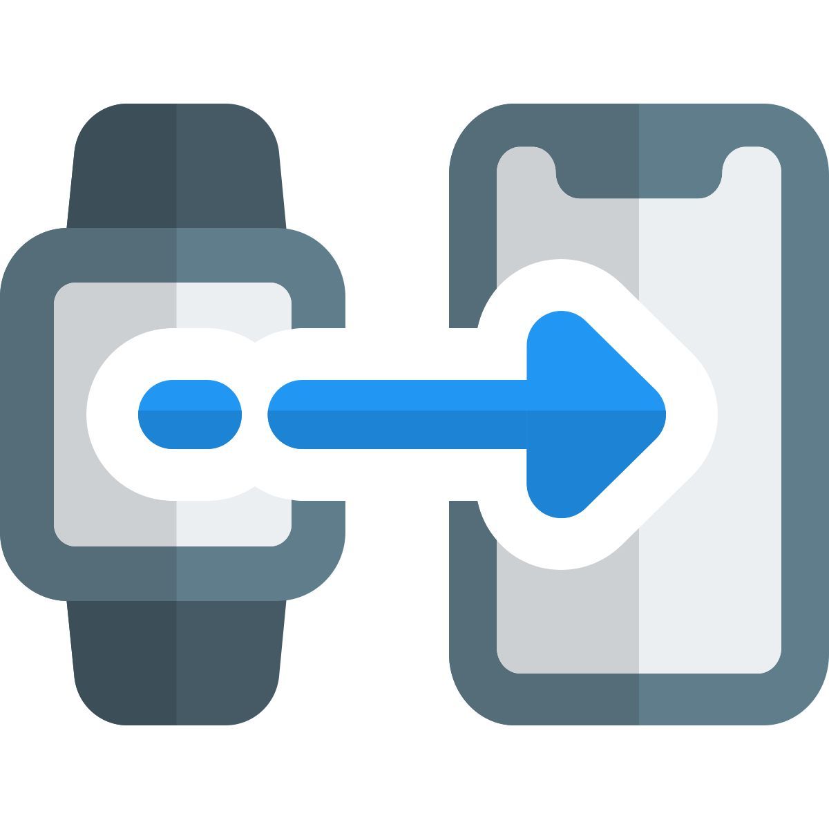la montre intelligente envoie directement des médias au téléphone mobile icon