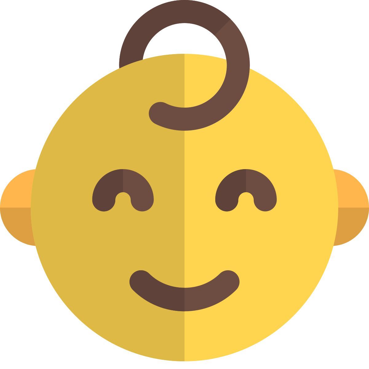 cheerful baby icon
