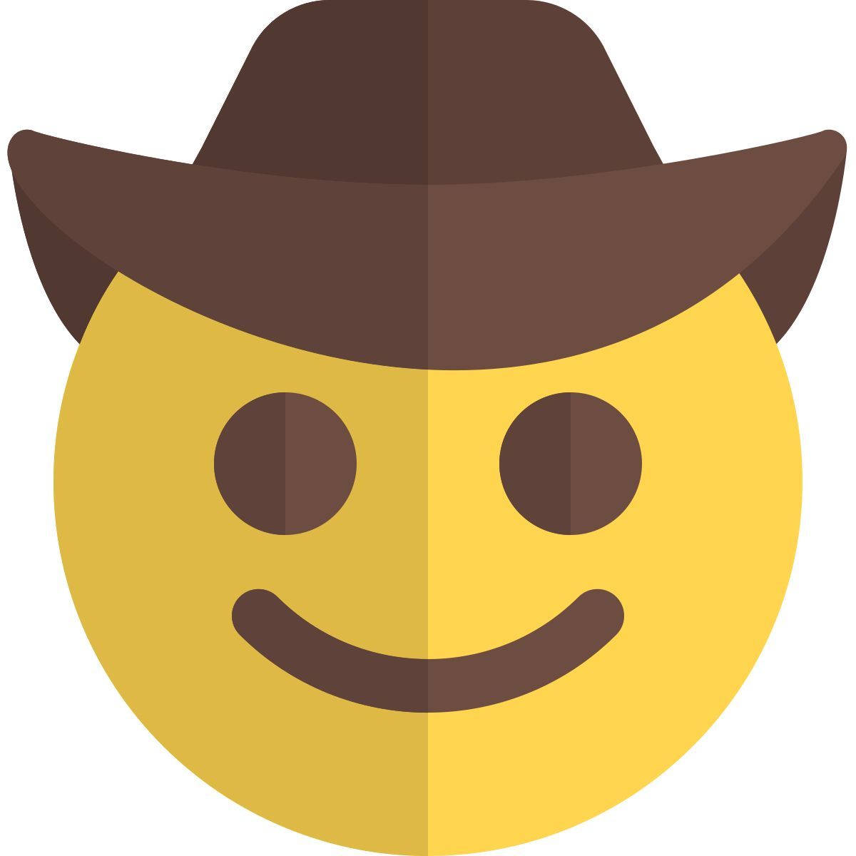 lächelnder cowboy icon