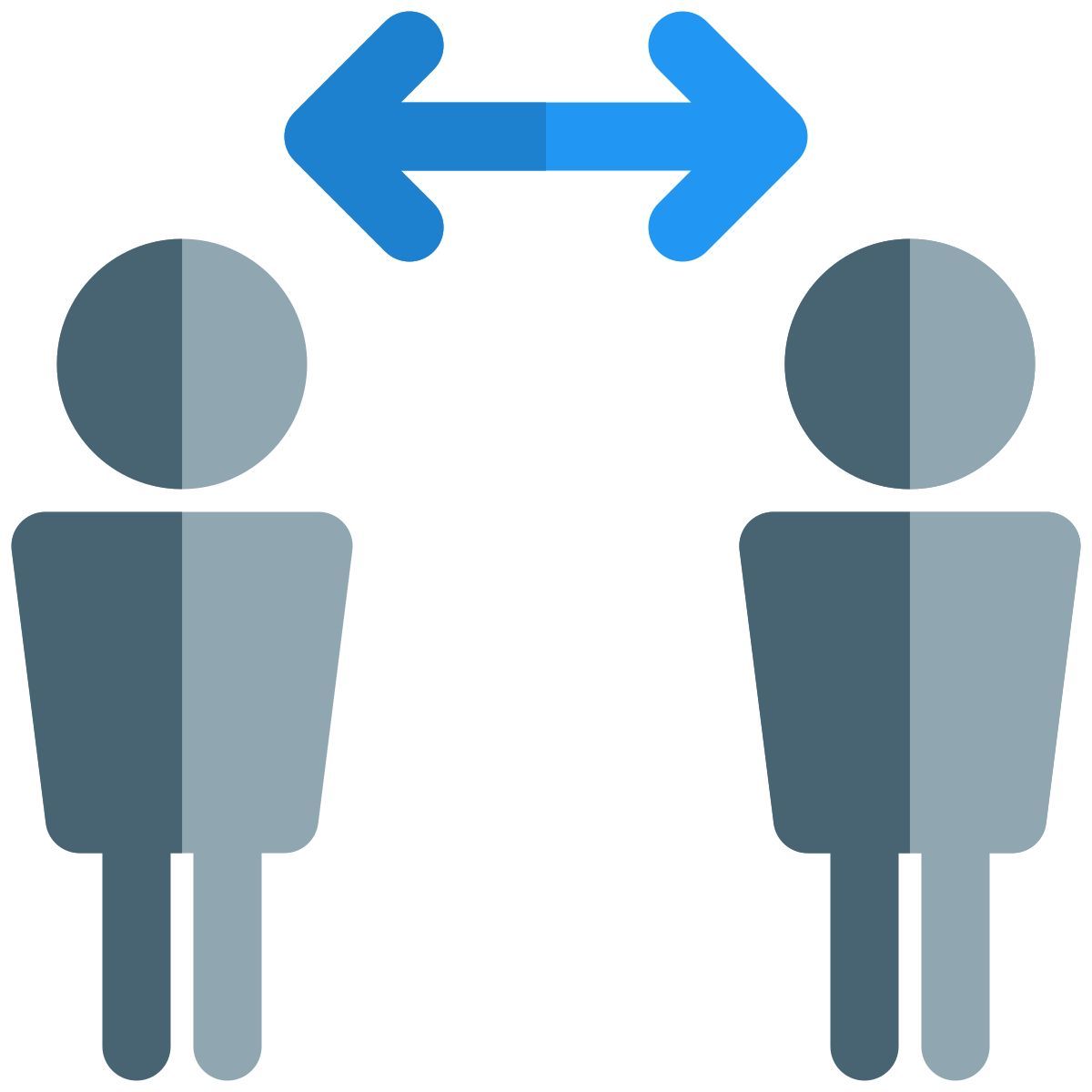 social distancing icon