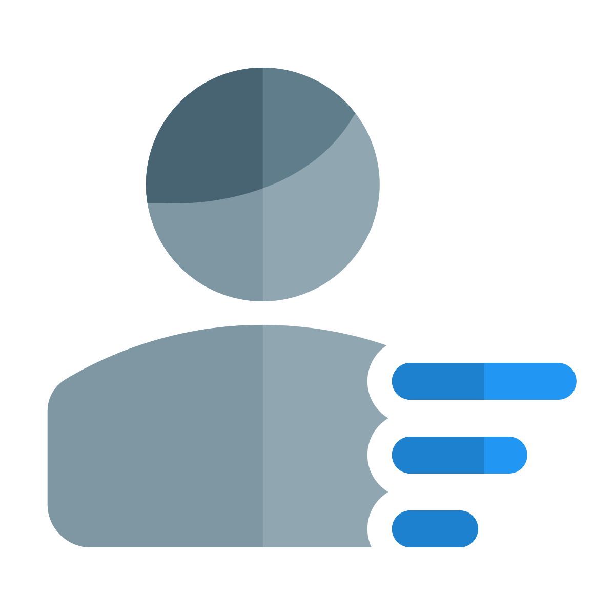 elenco utenti allineato a sinistra icon