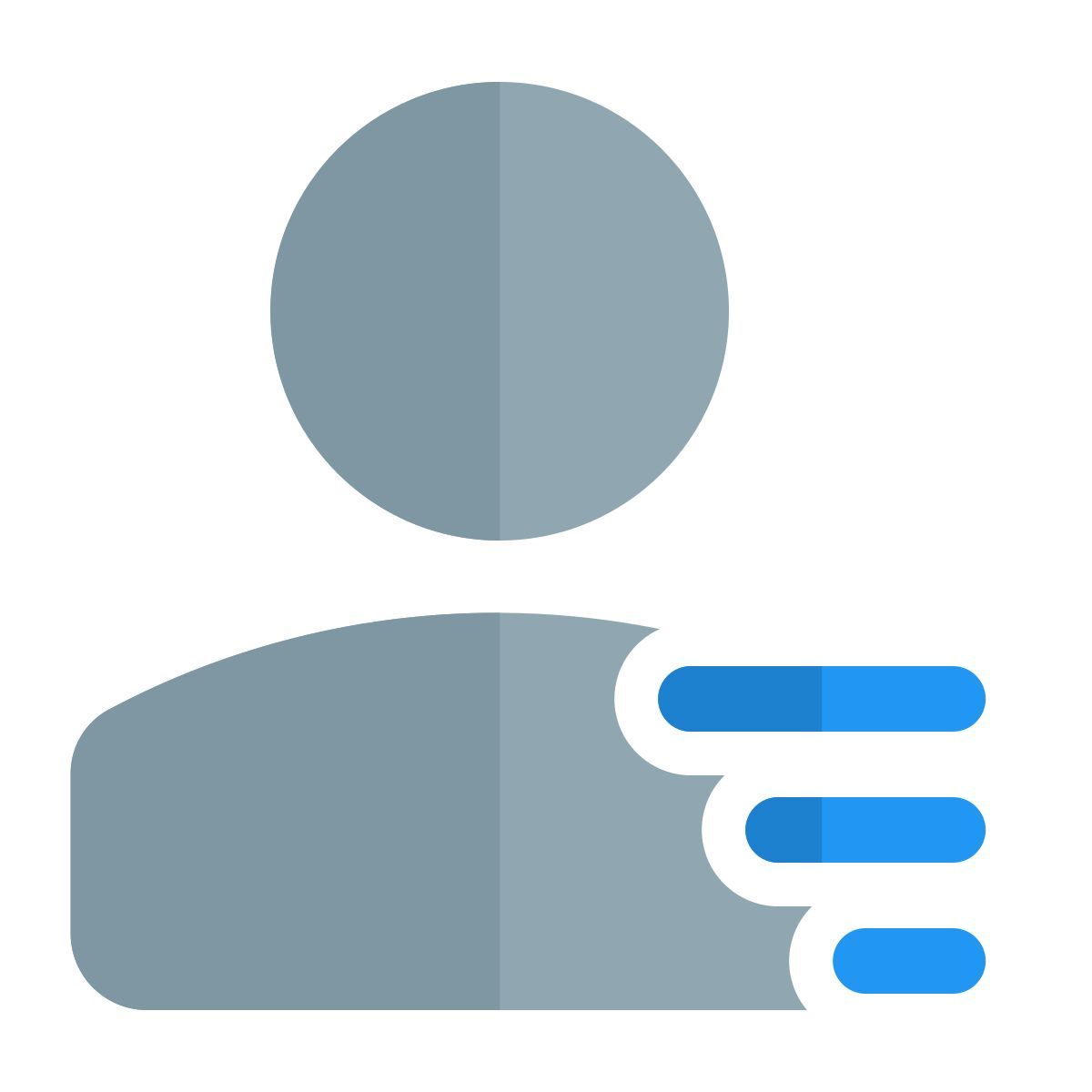 right aligned user list icon