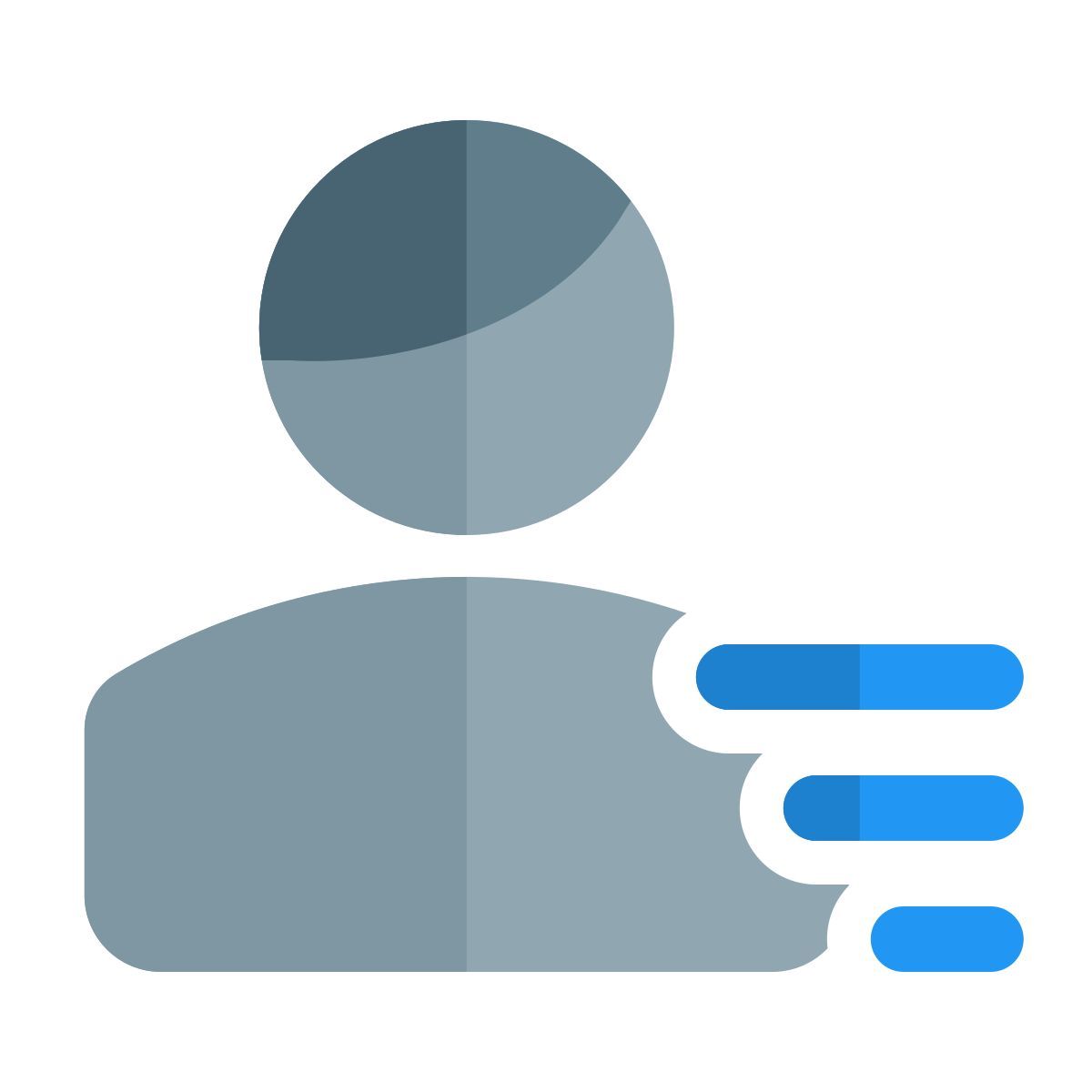 right aligned user list icon