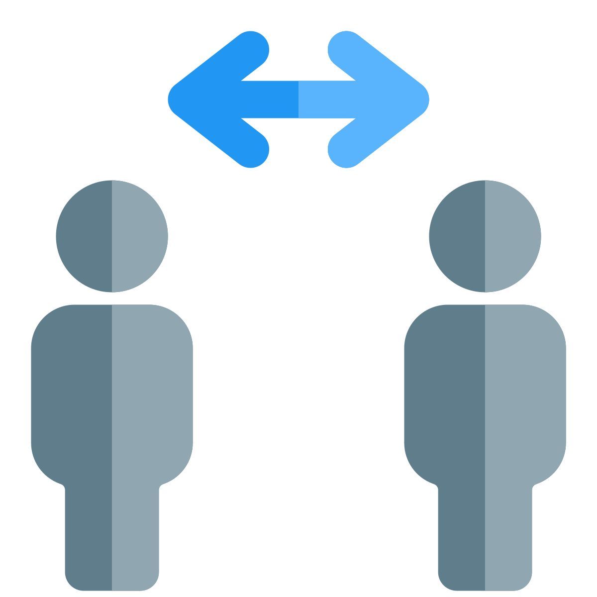 social distancing icon