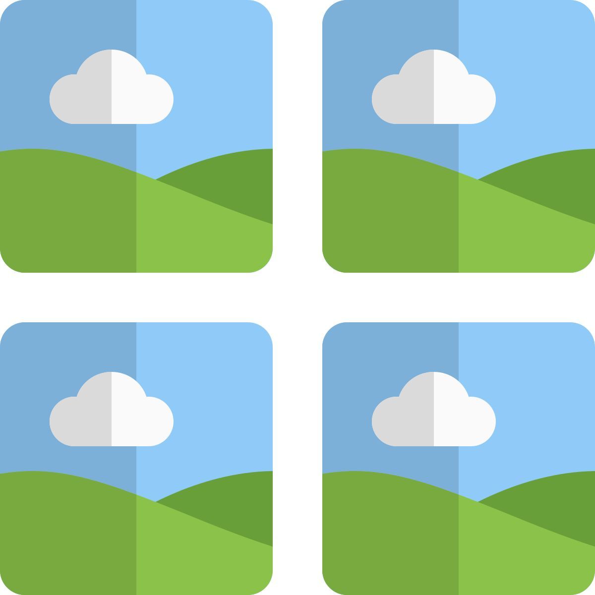 square collage layout icon