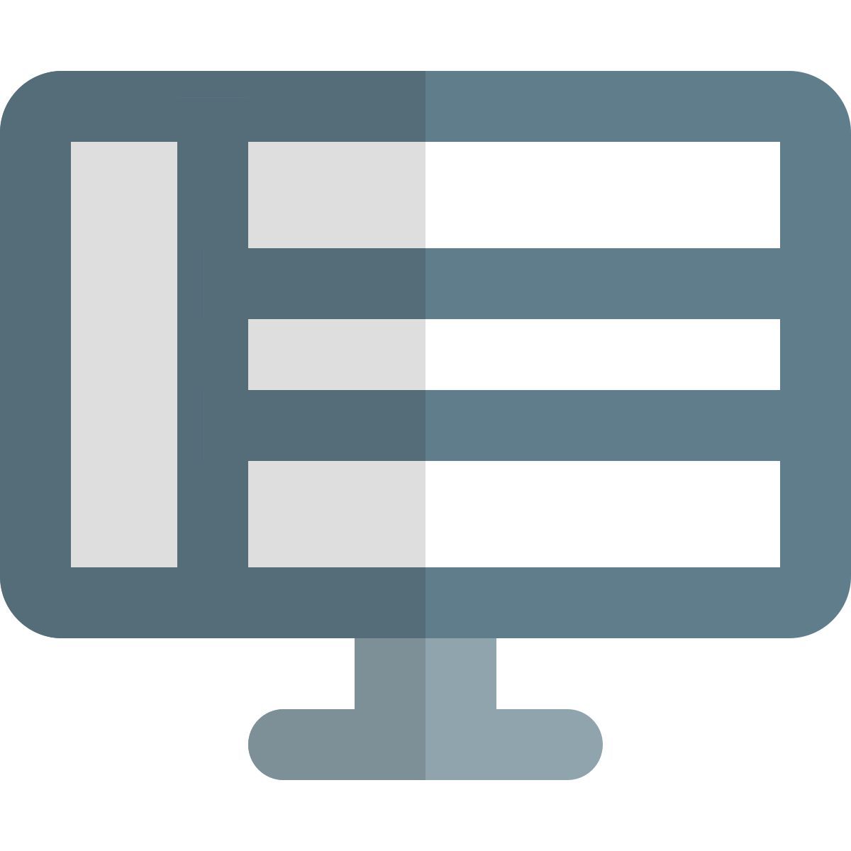 layout da área de trabalho icon