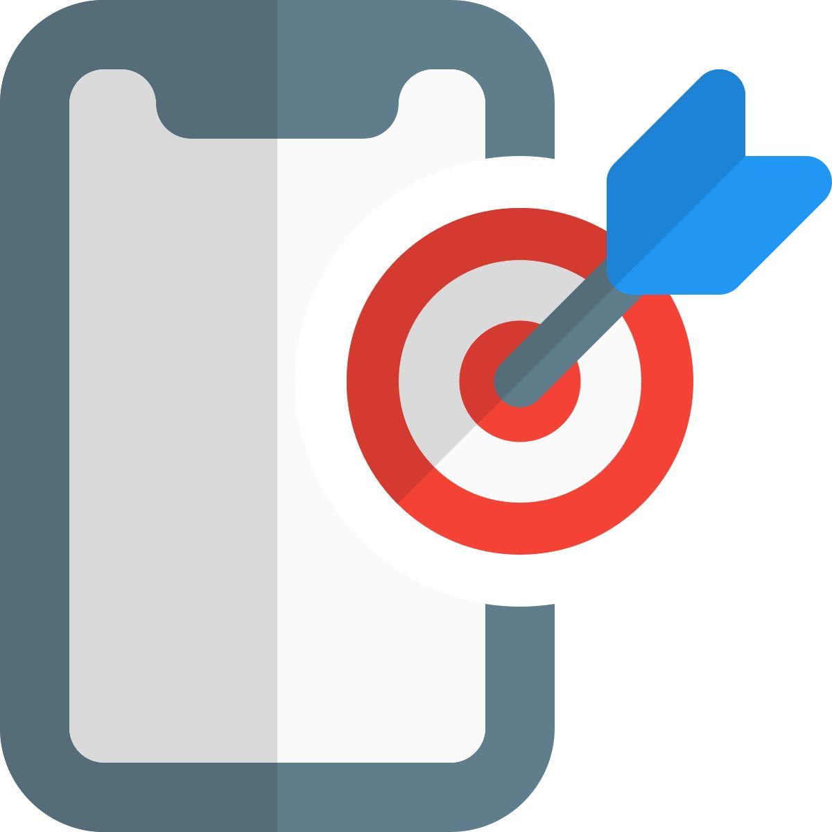 smartphone targeting icon