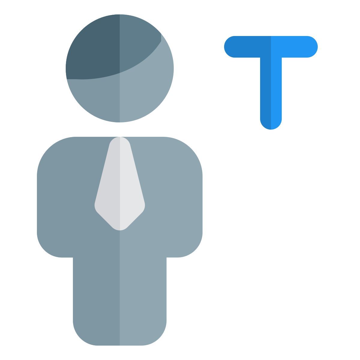 text edit of a document for label and title layout icon