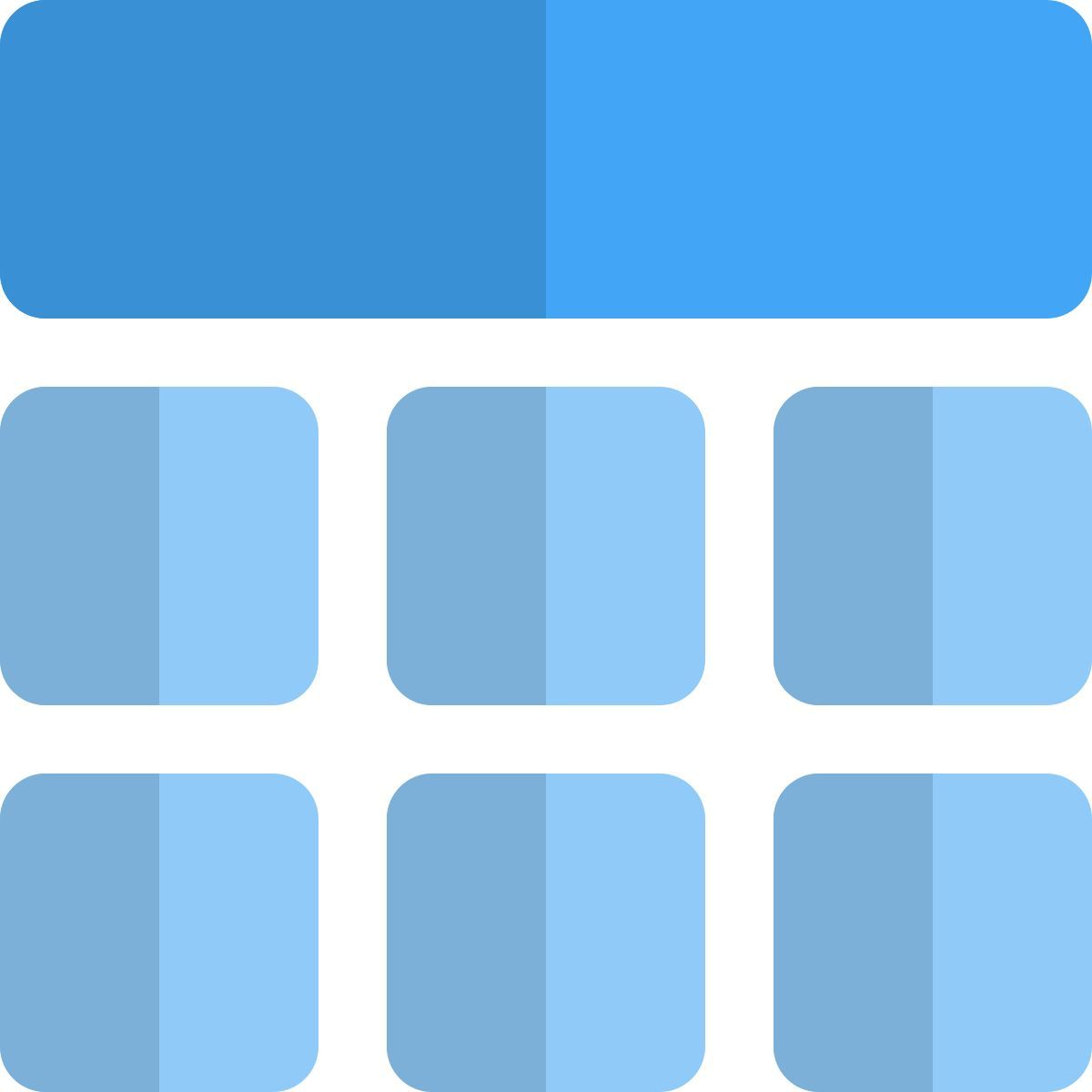disposition de la grille du cadre icon