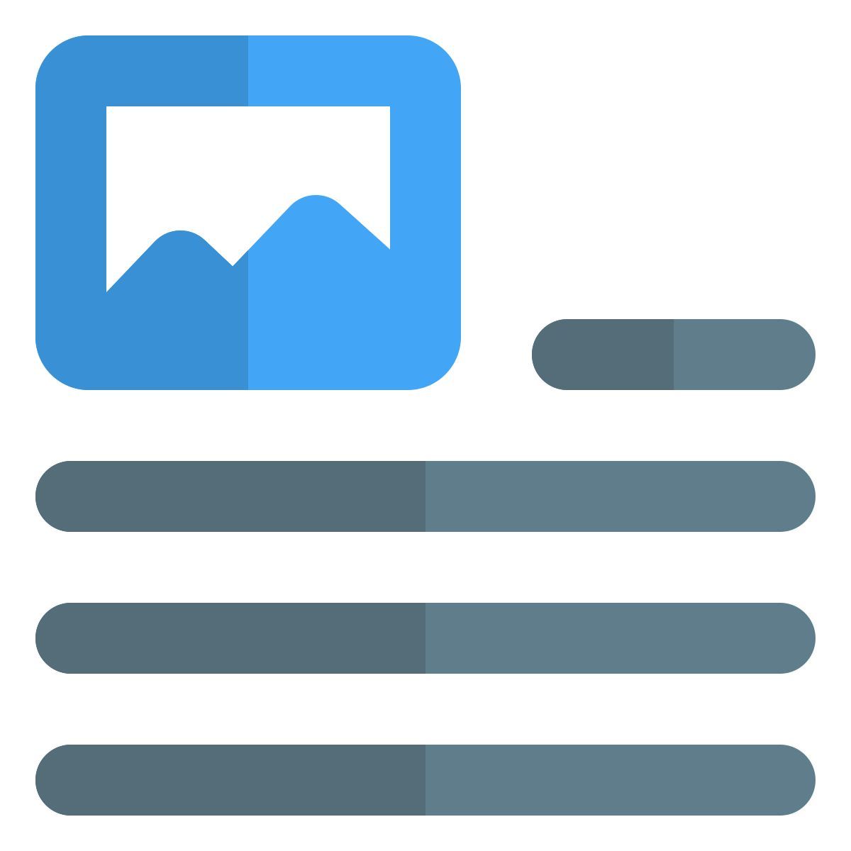 top left document image attachment page layout setting interface icon