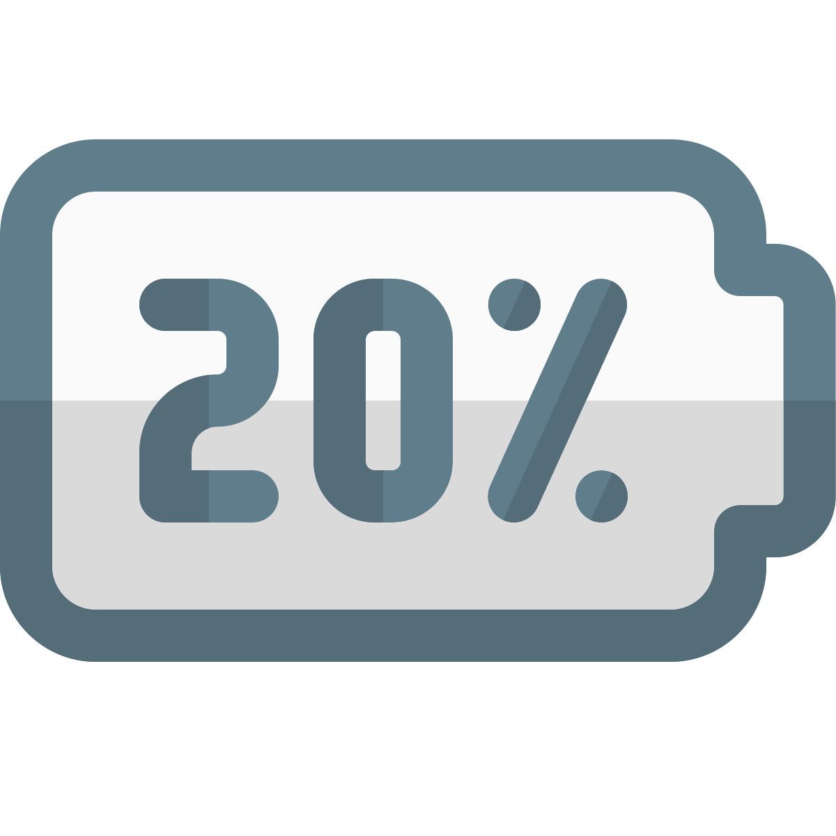 20 percent battery icon