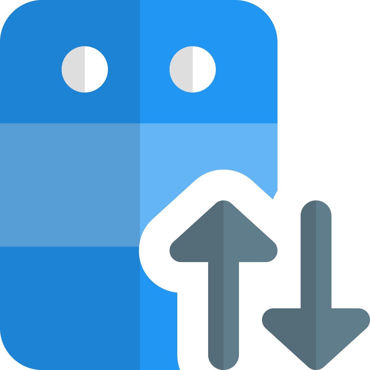 échange de données sur le serveur icon