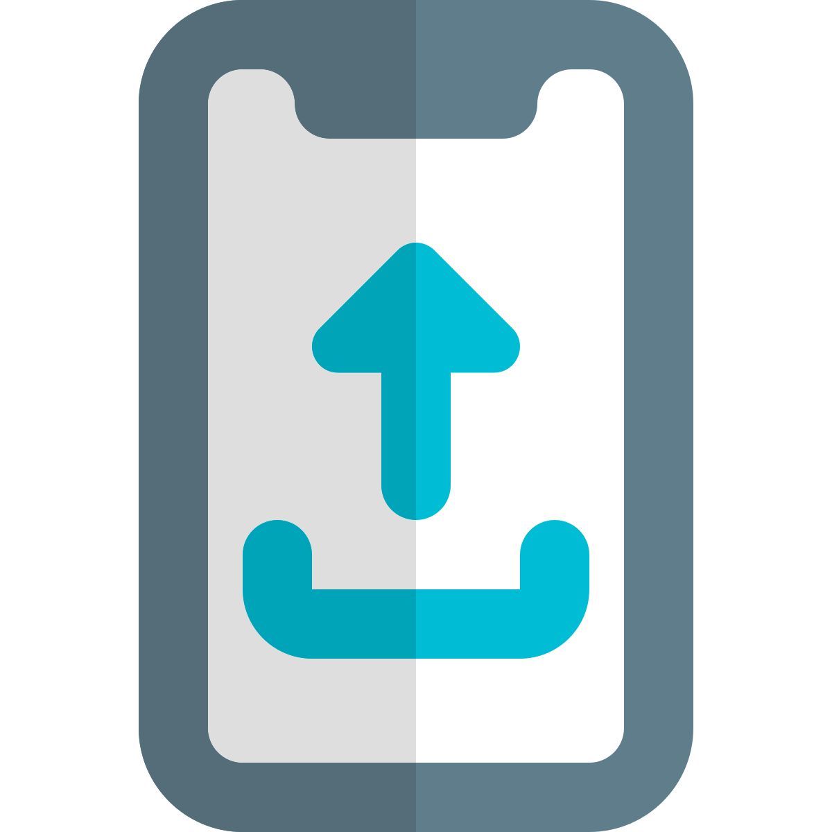 smartphone upload icon