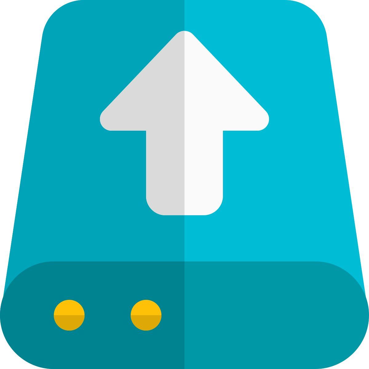 auf festplatte hochladen icon