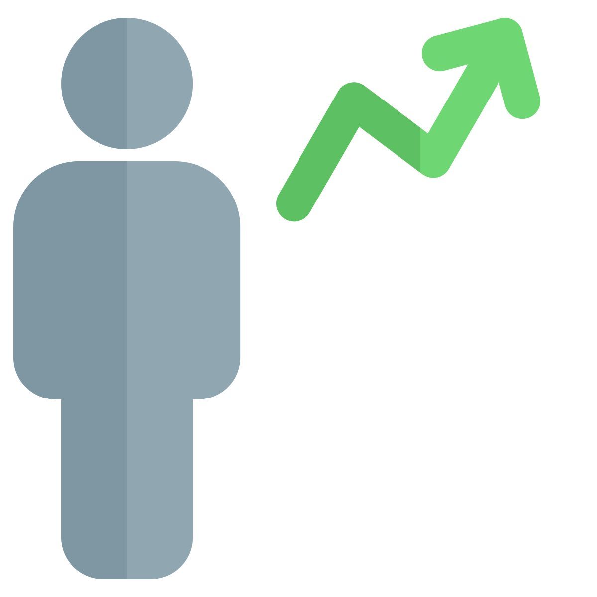 위쪽 화살표로 직원 판매를 늘리세요 icon