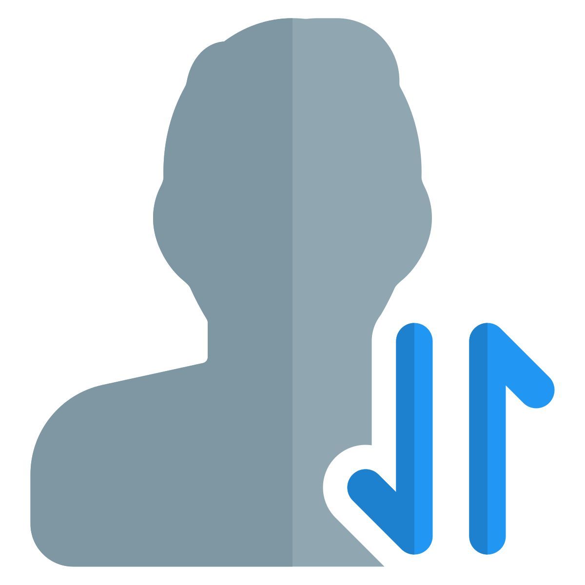 échange de données utilisateur icon