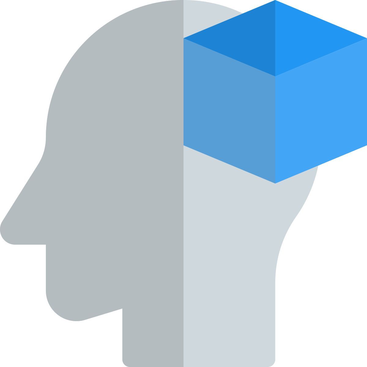 external user with new ideas of 3d printing isolated on white background printing shadow tal revivo icon