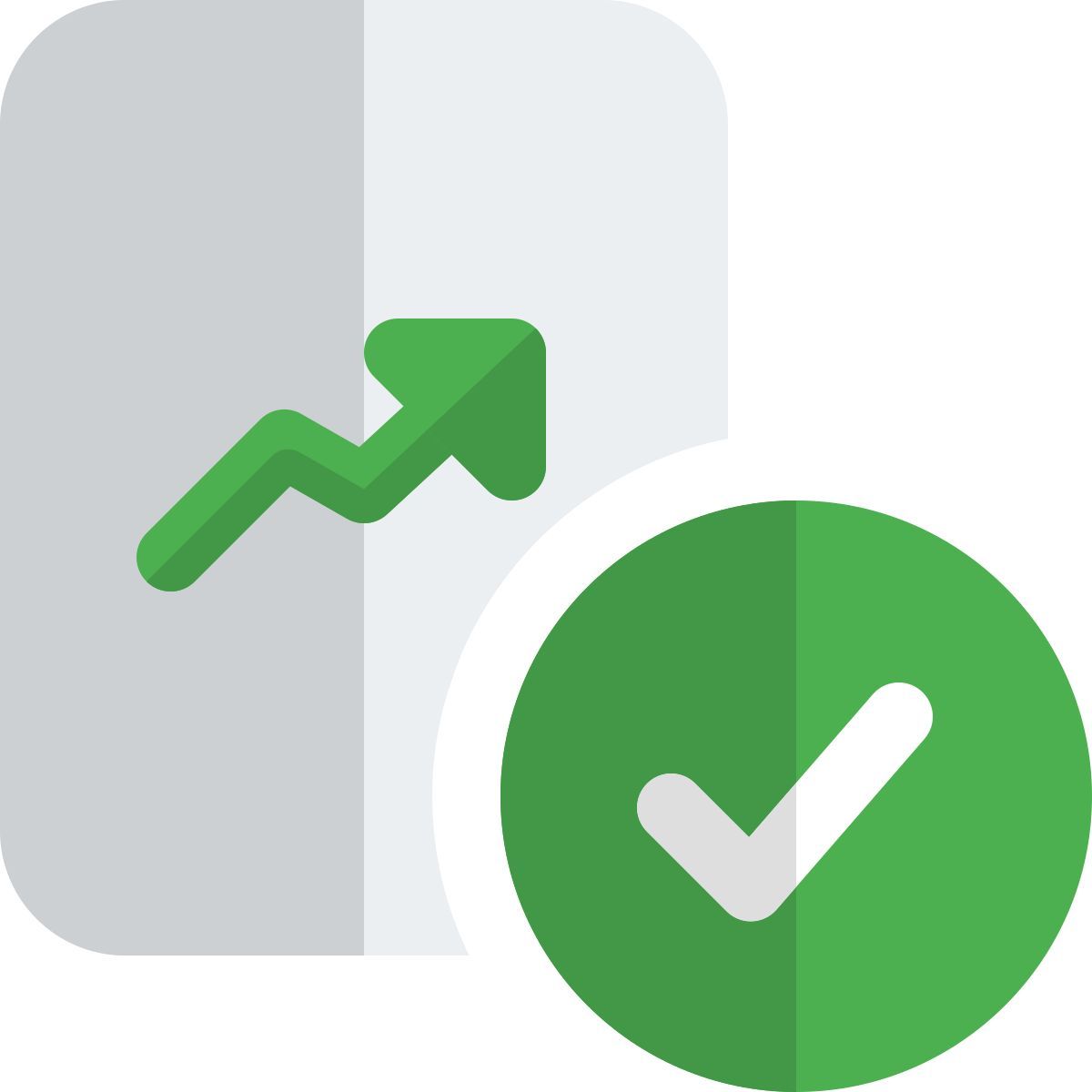 genehmigtes diagramm icon