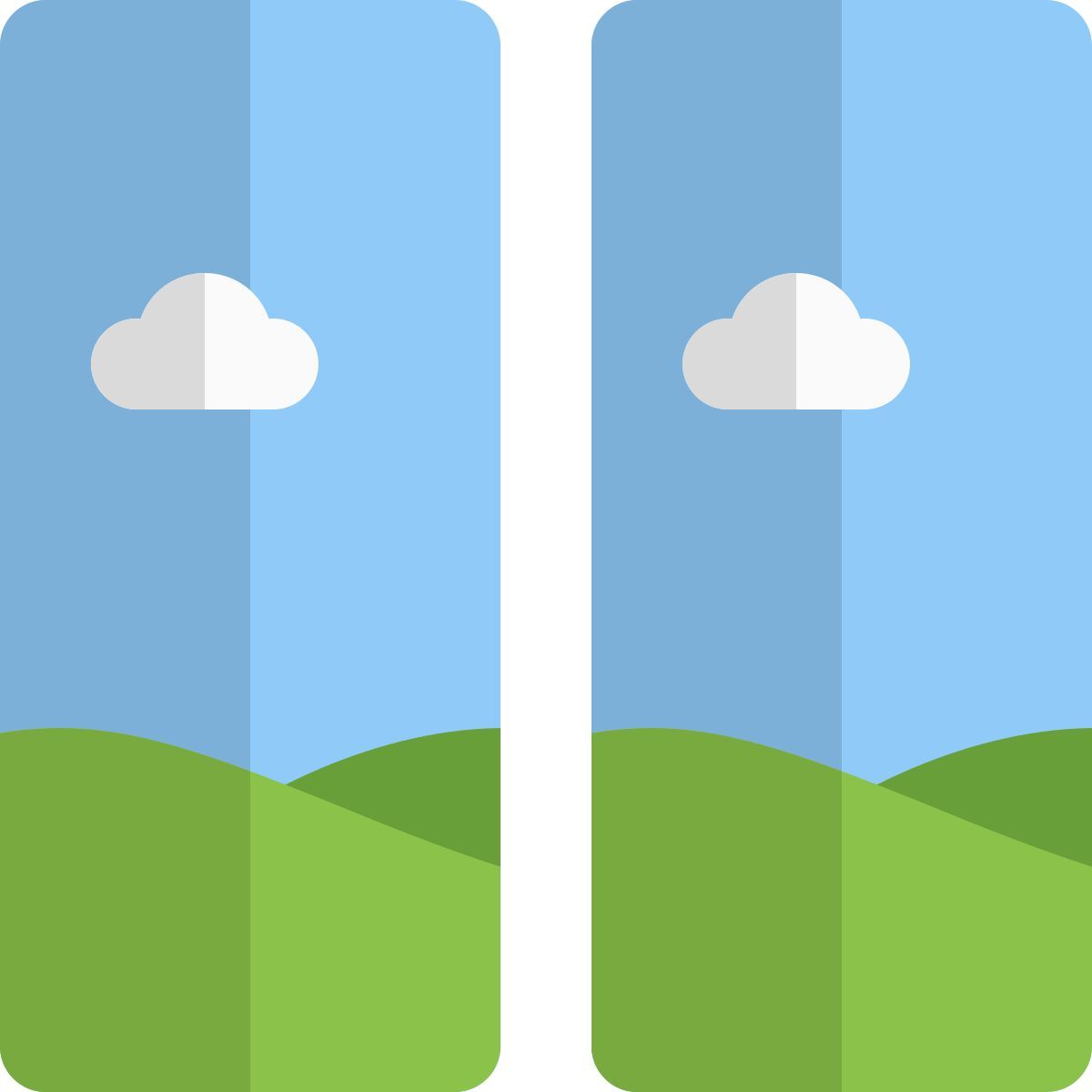 modello di immagini verticali icon