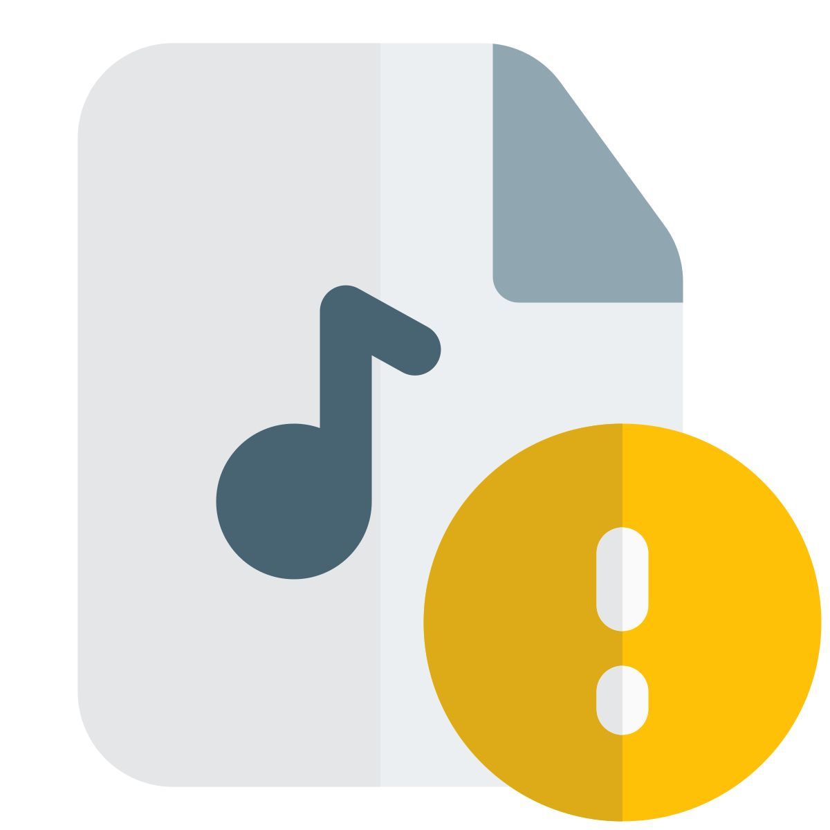 alerta de arquivo de música icon