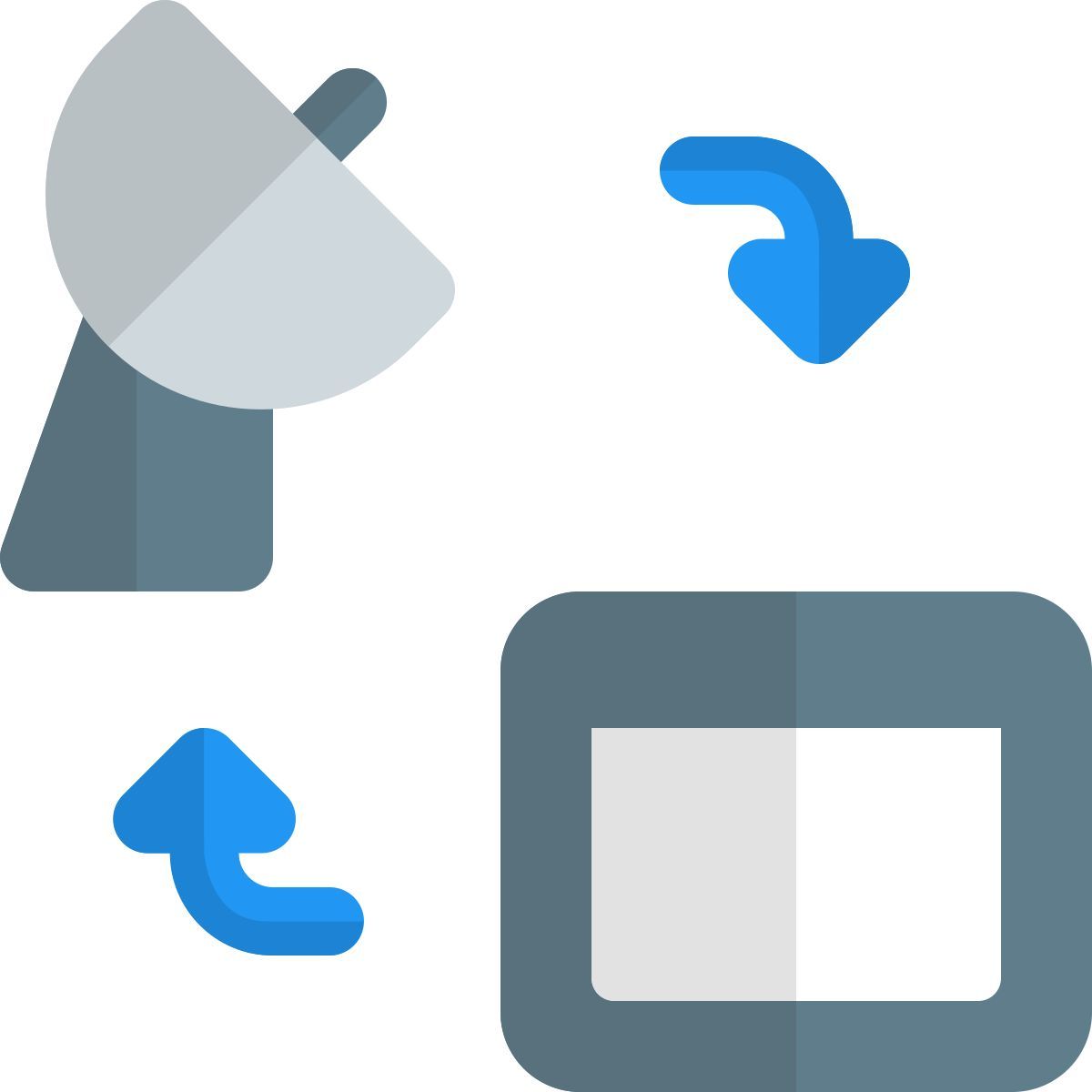 web vers antenne parabolique icon