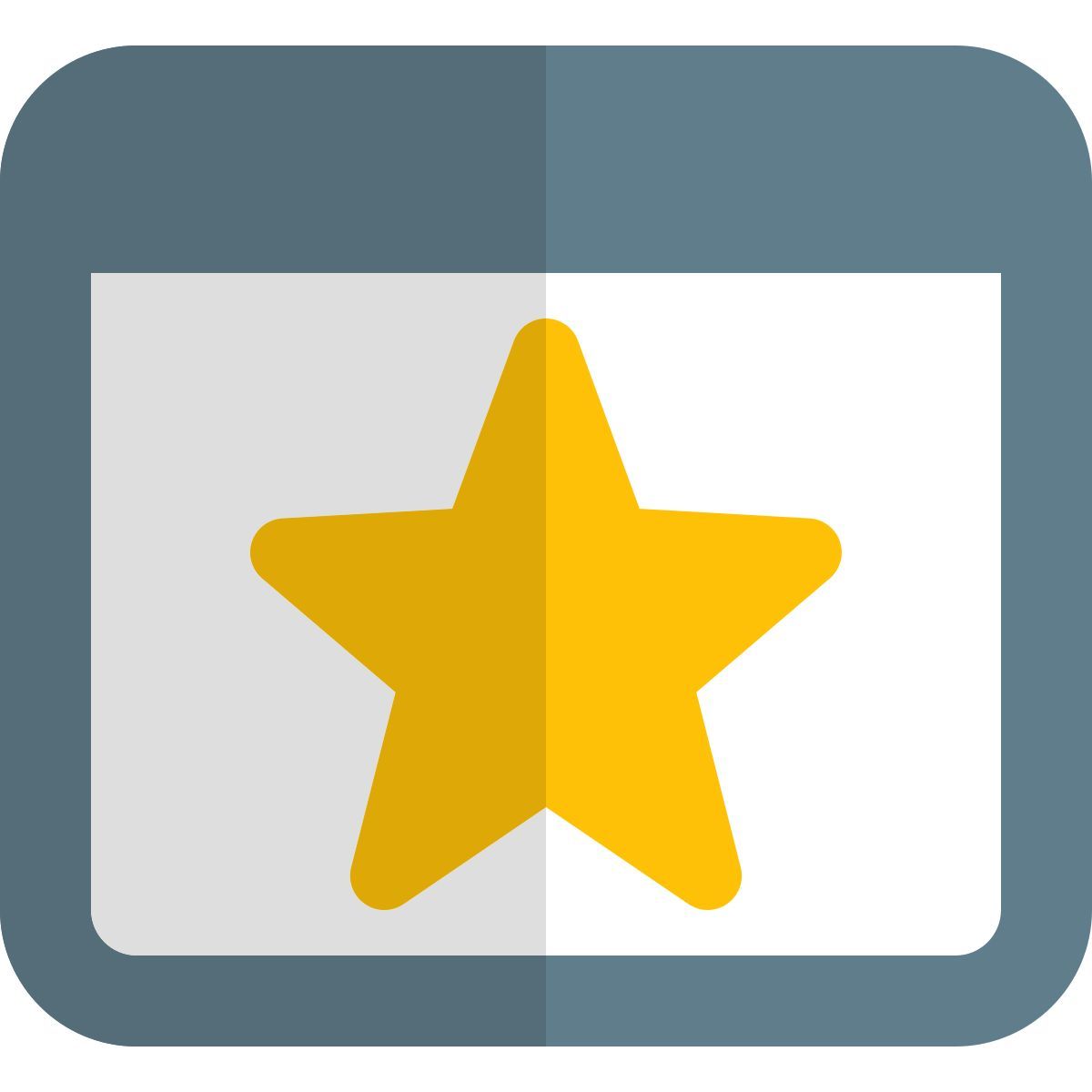 website with star on a browser isolated on white background icon