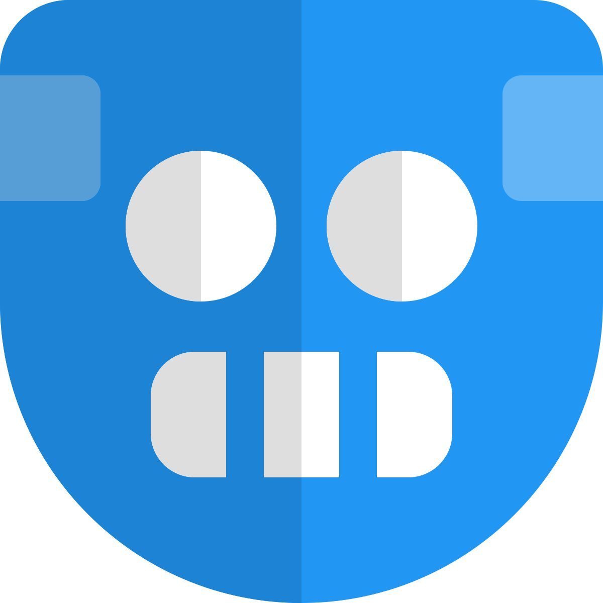 strana maschera da robot icon