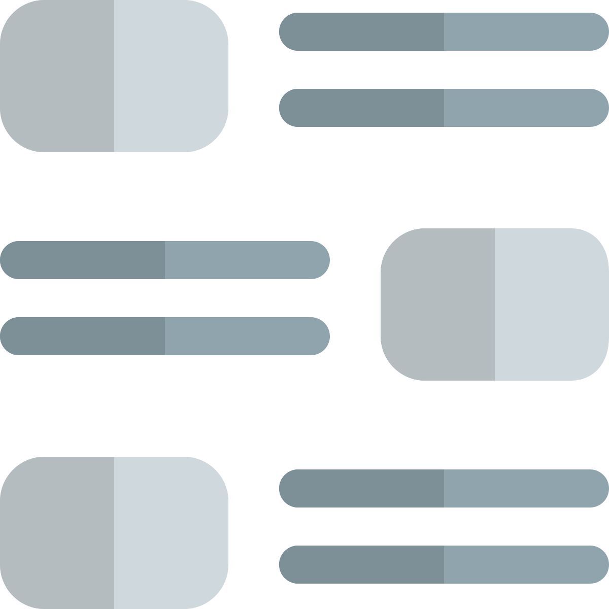 layout de conteúdo dinâmico icon