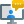 external online-chat-conversation-with-speech-bubble-in-monitor-meeting-shadow-tal-revivo icon