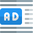 external ads-at-middle-left-side-line-in-various-article-published-online-advertising-shadow-tal-revivo icon
