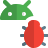 external android-operating-system-with-a-bug-logon-type-isolated-on-a-white-background-development-shadow-tal-revivo icon