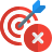 external arrow-not-on-its-aim-concept-of-wrong-direction-and-failure-business-shadow-tal-revivo icon