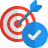external arrow-on-its-target-concept-of-task-accomplishment-business-shadow-tal-revivo icon