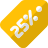 external flat-discount-rate-of-twenty-five-percent-at-e-store-badges-shadow-tal-revivo icon