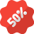 external huge-discount-coupon-stickers-in-shopping-malls-badges-shadow-tal-revivo icon