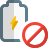 external no-power-or-battery-banned-indication-logotype-battery-shadow-tal-revivo icon